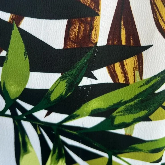 🆕 🌿Nina Parker x Macy’s Palm Leaf Tropical Wide Leg Pants Beach Chic Size 2X 🌿 - Picture 11 of 11